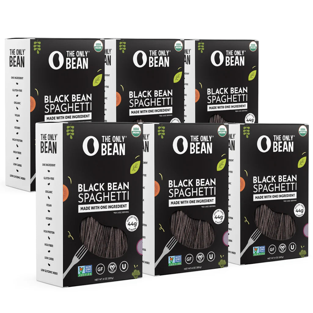 Organic Black Bean Spaghetti Bean Pasta (Multiple Pack Sizes Available)