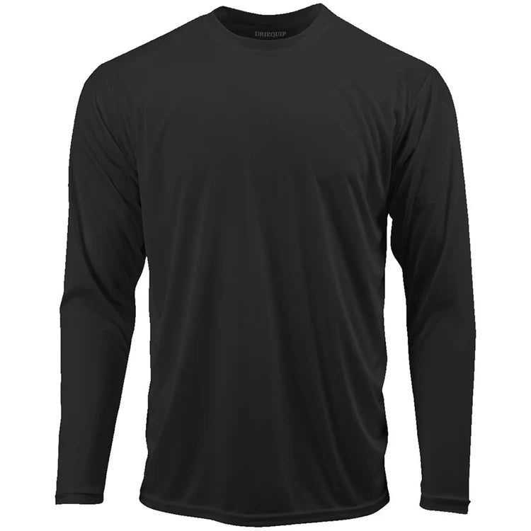 Mens Long Sleeve Moisture Wicking Athletic Shirts in Mens Sizes XS-4XL