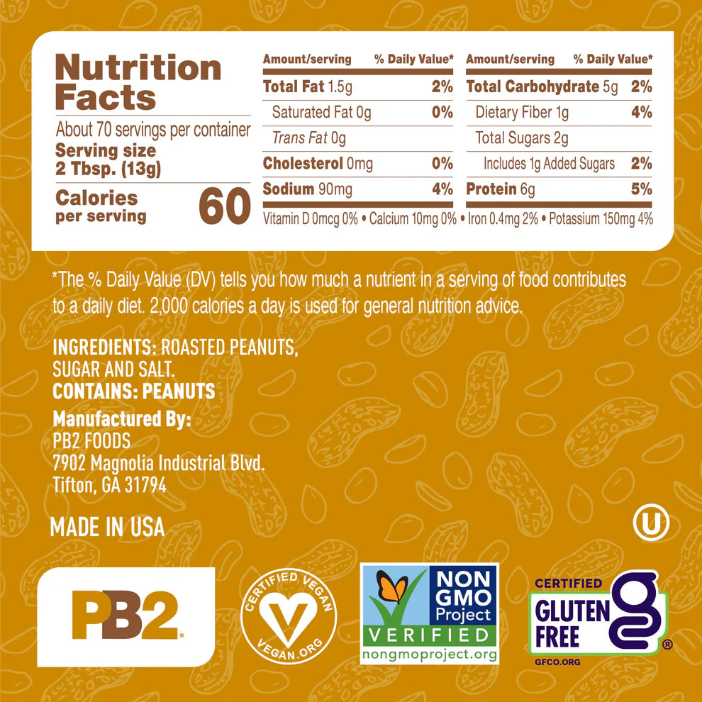 PB2 - Powdered Peanut Butter - Original