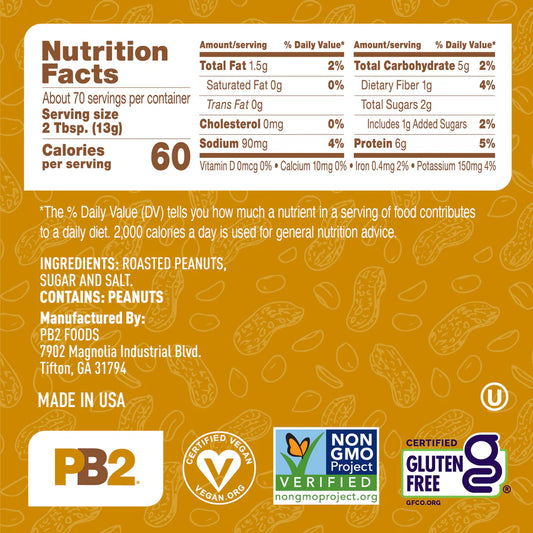 PB2 - Powdered Peanut Butter - Original