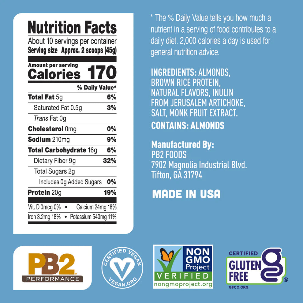 PB2 Performance - Almond Protein with Vanilla