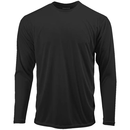 Mens Long Sleeve Moisture Wicking Athletic Shirts in Mens Sizes XS-4XL